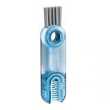 3 In 1 U-shaped Cup Mouth Multifunction Water Bottle Cup Cleaning Brush Blue - Shop N Save