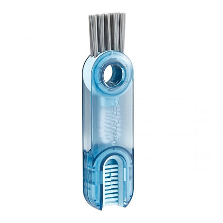 3 In 1 U-shaped Cup Mouth Multifunction Water Bottle Cup Cleaning Brush Blue - Shop N Save