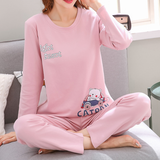 Printed Pajamas Set For Women Sleepwear Homewear Nightwear Pink