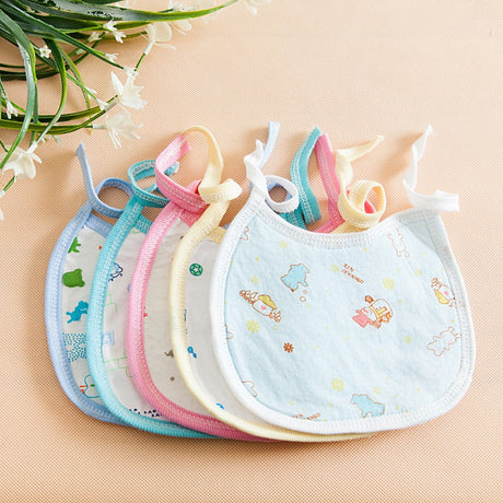 5 Pcs Set New Born Fog Cotton Baby Bib Multicolor - Shop N Save