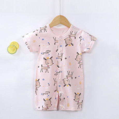Baby Jumpsuit Newborn Romper Short-Sleeved Thin Romper - Shop N Save