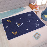 New Born Baby Quilted Urine Washable Pad - Blue - Shop N Save