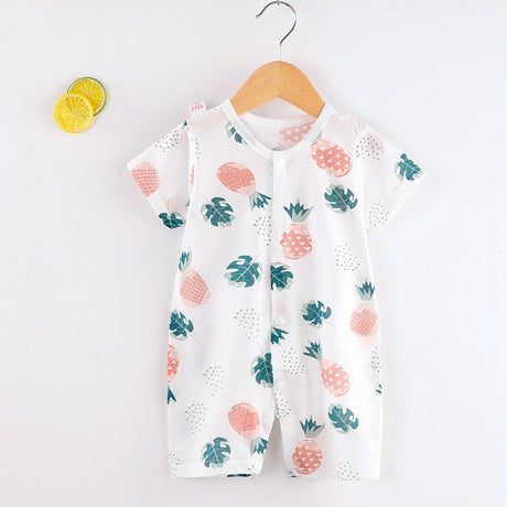 Baby Jumpsuit Newborn Romper Short-Sleeved Thin Romper Infant Baby Bag - Shop N Save