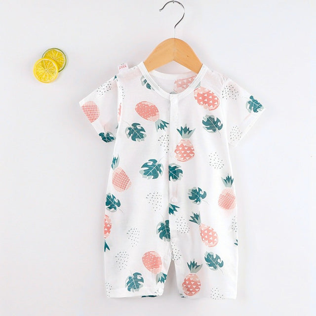 Baby Jumpsuit Newborn Romper Short-Sleeved Thin Romper Infant Baby Bag - Shop N Save