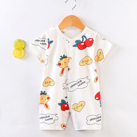 Baby Jumpsuit Newborn Romper Short-Sleeved Thin Romper - Shop N Save
