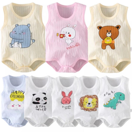 Sleeveless Newborn Baby Romper Short Sleeve Jumpsuit - Shop N Save