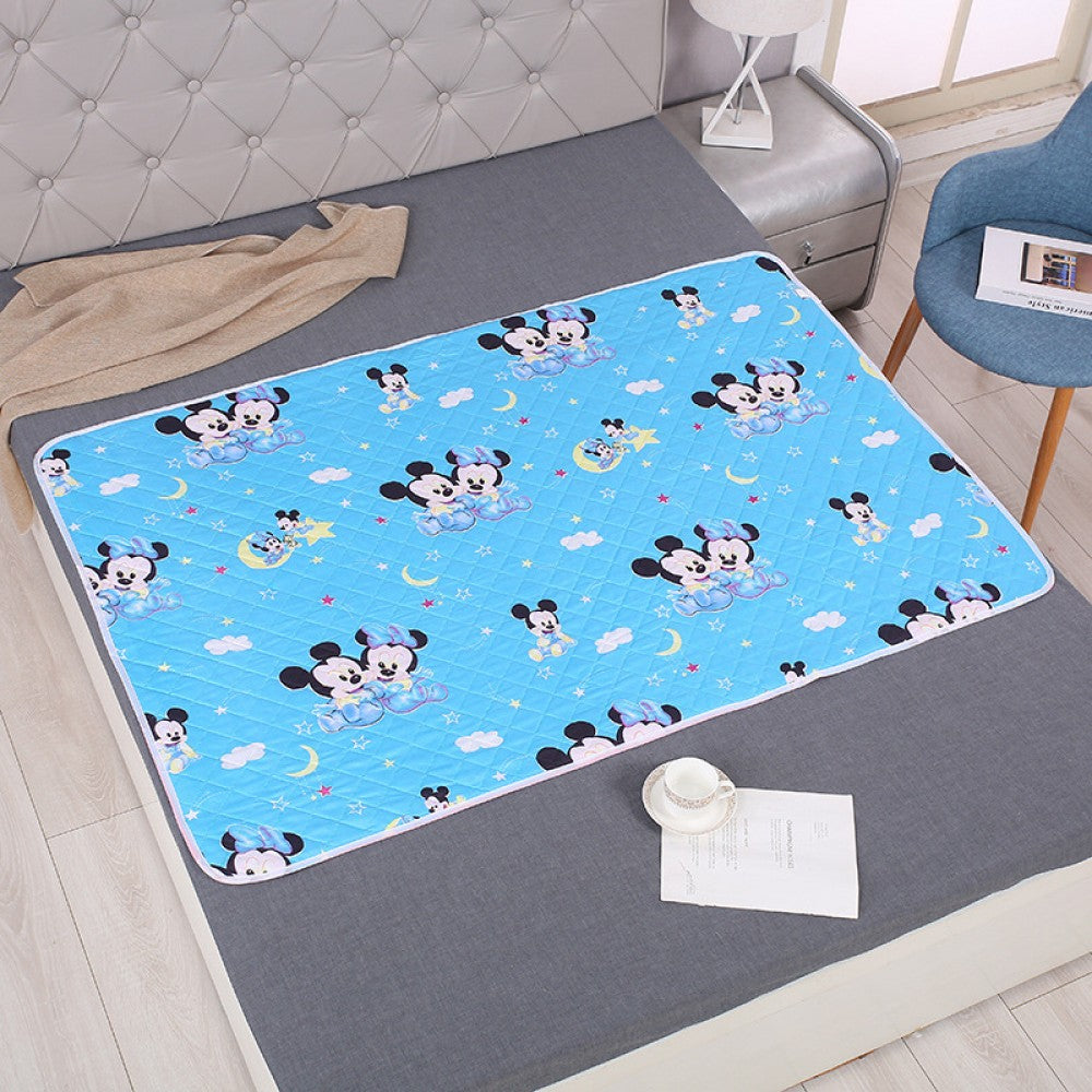 New Born Baby Quilted Urine Washable Pad - Blue - Shop N Save