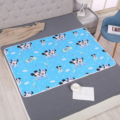 New Born Baby Quilted Urine Washable Pad - Blue - Shop N Save
