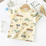 New Born Pure Cotton Short-Sleeved T-Shirt 0-7 Months Old - Green - Shop N Save