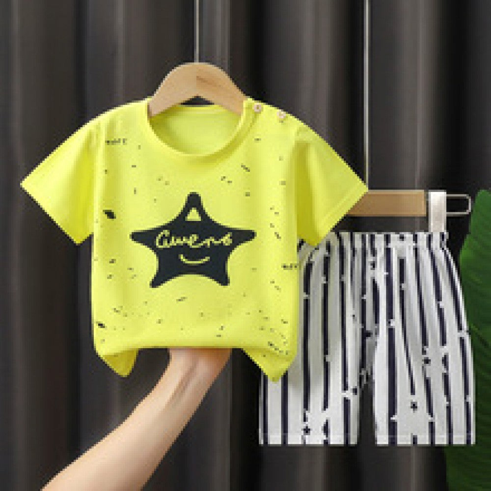 New Born Toddler Shirt Fashion Shorts 2pcs Tracksuits Matching Set - Shop N Save