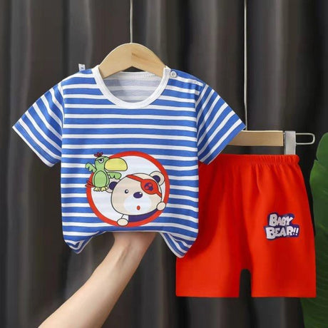 Fashion Short Sleeve T Shirts Cotton Shirts New Born Matching Set - Shop N Save