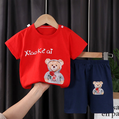 Fashion Short Sleeve T Shirts Cotton Shirts New Born Matching Set - Shop N Save
