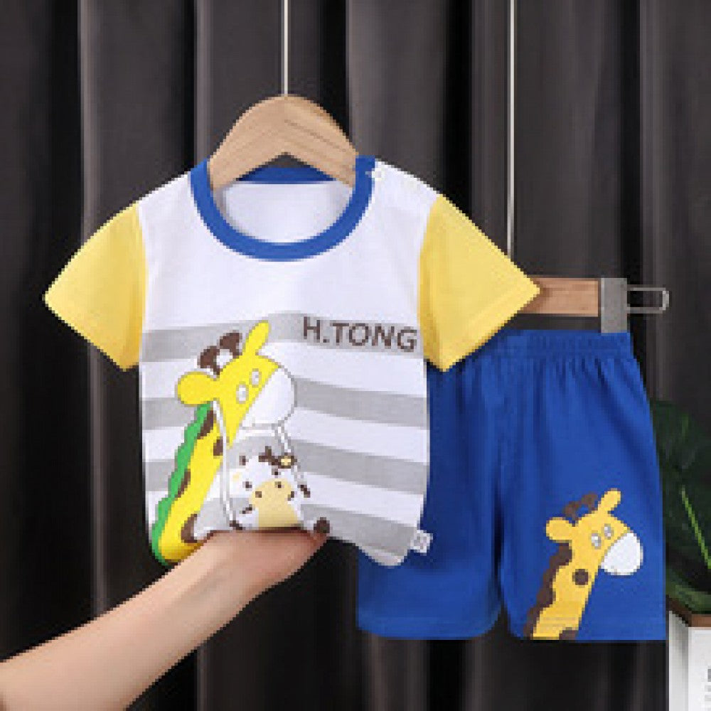 Fashion Short Sleeve T Shirts Cotton Shirts New Born Matching Set - Shop N Save