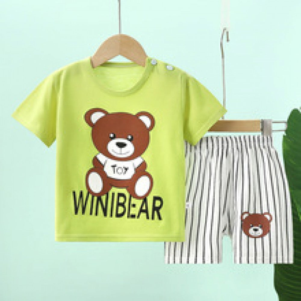 Fashion Short Sleeve T Shirts Cotton Shirts New Born Matching Set - Shop N Save