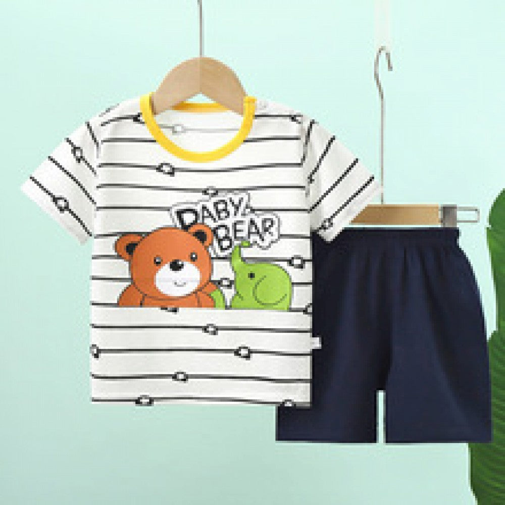 Fashion Short Sleeve T Shirts Cotton shirts new born Matching Set - Shop N Save
