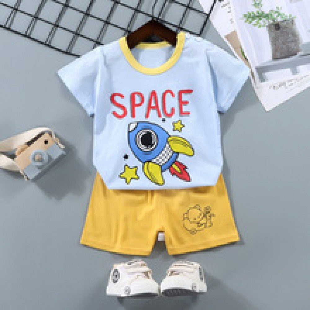 New Born Toddler Shirt Fashion Shorts 2pcs Tracksuits Matching Set - Shop N Save