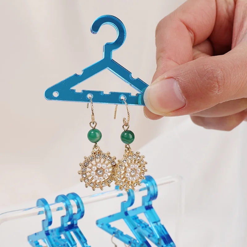 Creative Earring Hanger: Acrylic Stand, Tabletop Shape, 8pcs Storage - Shop N Save