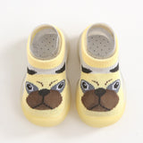 Newborn Infant Cartoon Design Socks Shoes For Kids Baby Girls - Breathable New Stylish Fashion For Boys Children - Soft Cotton Shoes - Yellow - Shop N Save