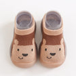 Newborn Infant Cartoon Design Socks Shoes For Kids Baby Girls - Breathable New Stylish Fashion For Boys Children - Soft Cotton Shoes - Brown - Shop N Save