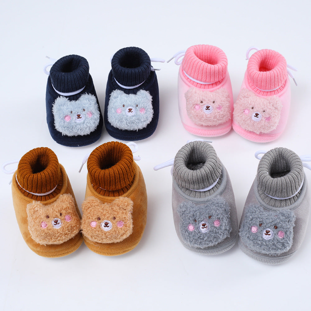 Soft-Soled New Born Winter Socks Shoes - Shop N Save