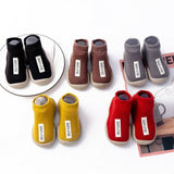 Newborn Infant Cartoon Design Socks Shoes For Kids Baby Girls - Breathable New Stylish Fashion For Boys Children - Soft Cotton Shoes - Gray - Shop N Save