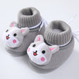Cute High-Top Baby New Born Velvet Thickened Warm Cotton Shoes - Gray - Shop N Save