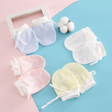 Anti-Scratch Cotton Adjustable New Born Protective Gloves - Shop N Save