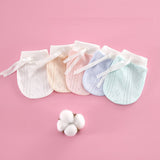 Anti-Scratch Cotton Adjustable New Born Protective Gloves - Shop N Save