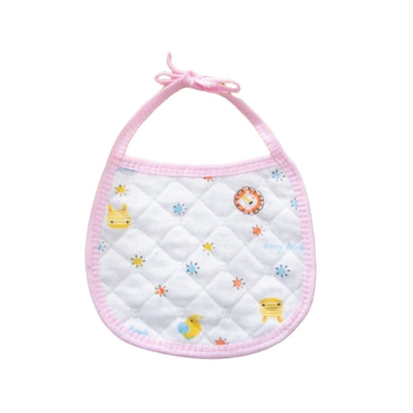 3 PCs Set Multi Pint Baby Bib Pure Cotton New Born Saliva Towel Pink - Shop N Save