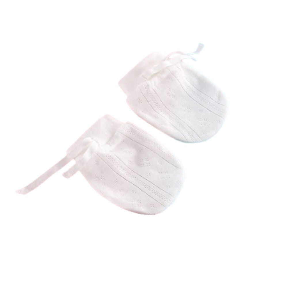 Anti-Scratch Cotton Adjustable New Born Protective Gloves - Shop N Save
