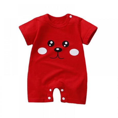 Pure cotton short-sleeved newborn baby jumpsuit - Shop N Save