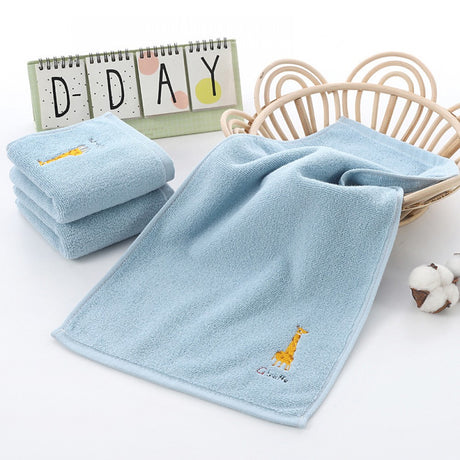 Pure Cotton new born Towel 25x50cm - White - Shop N Save