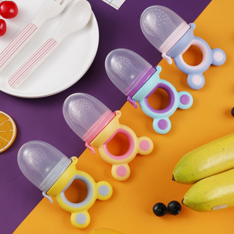 New born Nutrition Fruit And Vegetable Mesh Food Silicone Feeder - Shop N Save