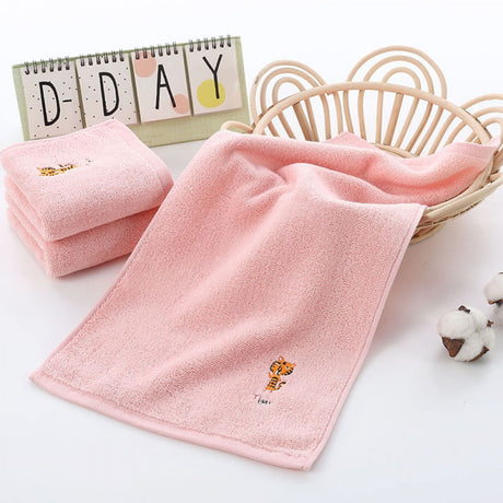 Pure Cotton New Born Towel 25x50cm - Pink - Shop N Save