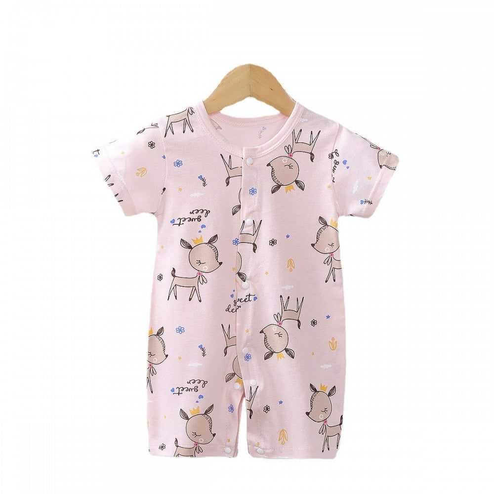 Baby Jumpsuit Newborn Romper Short-Sleeved Thin Romper - Shop N Save