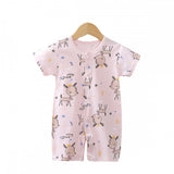 Baby Jumpsuit Newborn Romper Short-Sleeved Thin Romper - Shop N Save