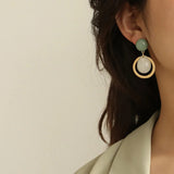 AENSOA 2023 Earrings: Korean Geometric, Candy Colors for Women - Shop N Save
