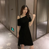 Women's Short Dress - Solid Color Soft Fabric Mini Clothing Dresses For Event Party Style Dress - Green