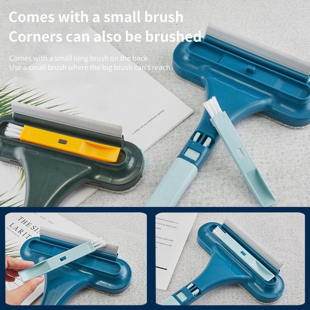 Window Screen Cleaner 2 In 1 Multifunction Glass Cleaning - Dark Blue