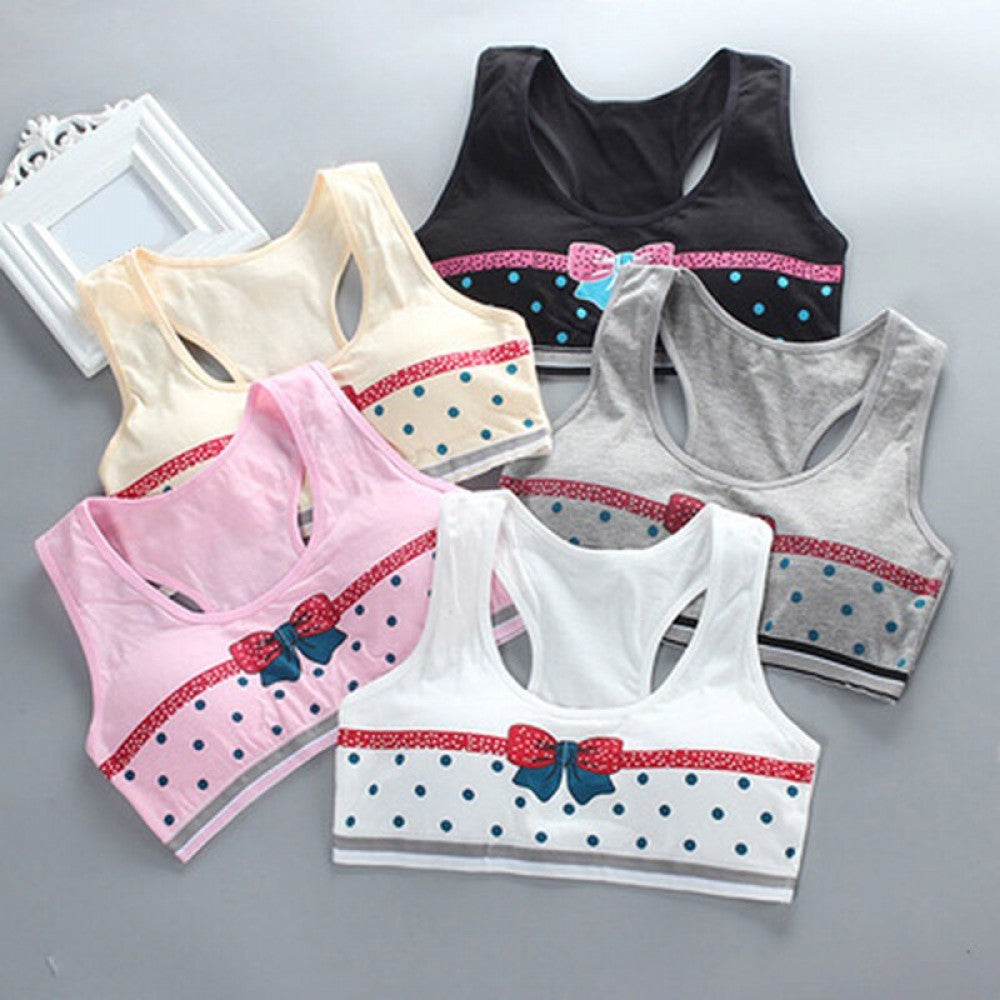 Puberty Girls Underwear Cotton Training Bra - White - Shop N Save