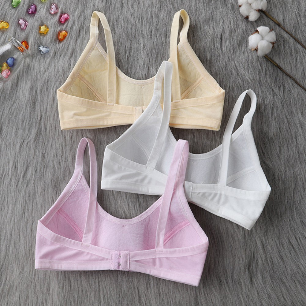 Girls Soft Bra for Teenagers Wire Free - White - Shop N Save