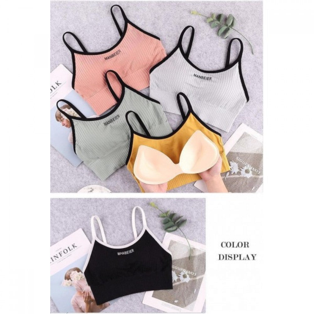 OLOEY Bra For Women Gym Crop Top - White - Shop N Save