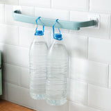Self-Adhesive Towel hanging Rack Plastic Wall-Mounted - Pink