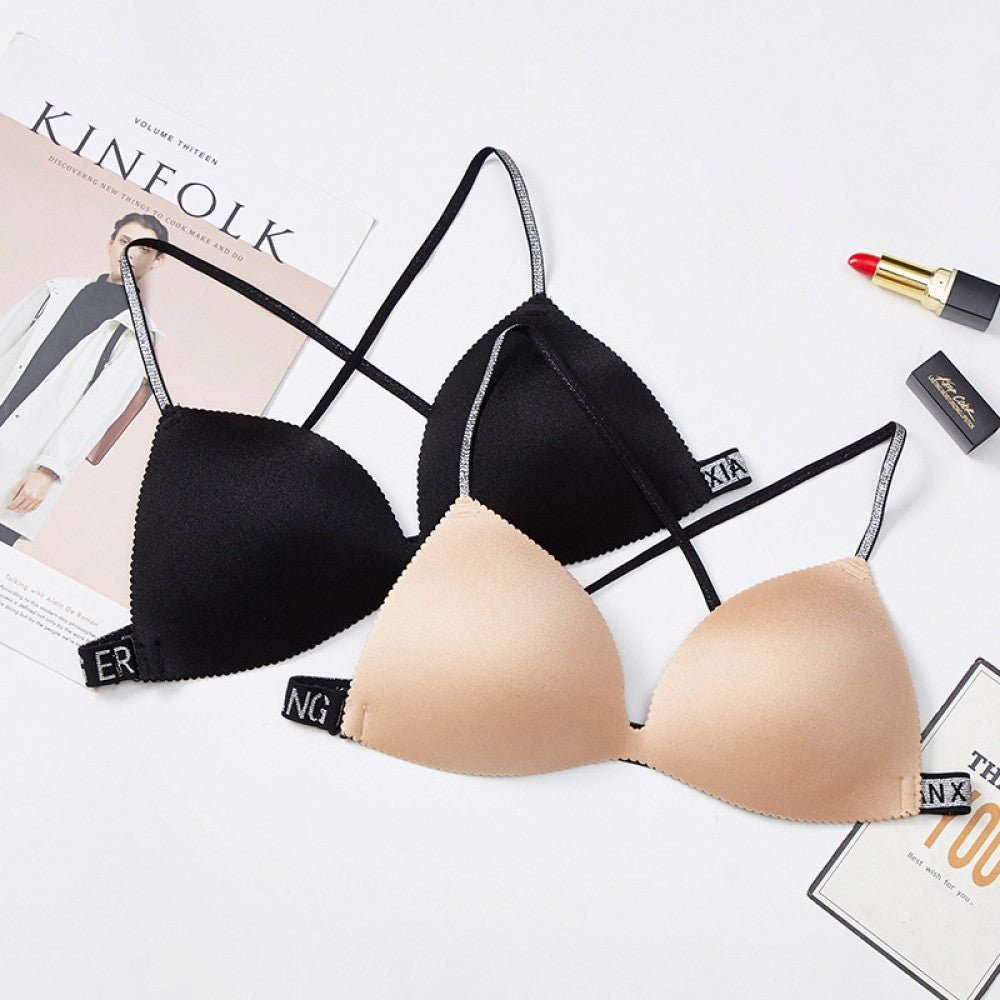 Summer Beautiful Back Cross Shoulder Straps Bra - Skin - Shop N Save