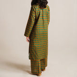 2 Piece Digital Print Kurti Salwar Set - Pure Cotton Collection Stylish Light Weight Cotton Fabric Suit Top Bottom Salwar Kameez Indian Pakistani Printed Suit For Casual Outdoor Dress - Dark Green - Shop N Save