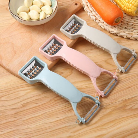 Multi Functional Fruit Vegetable Double Side Cutter - Light Pink
