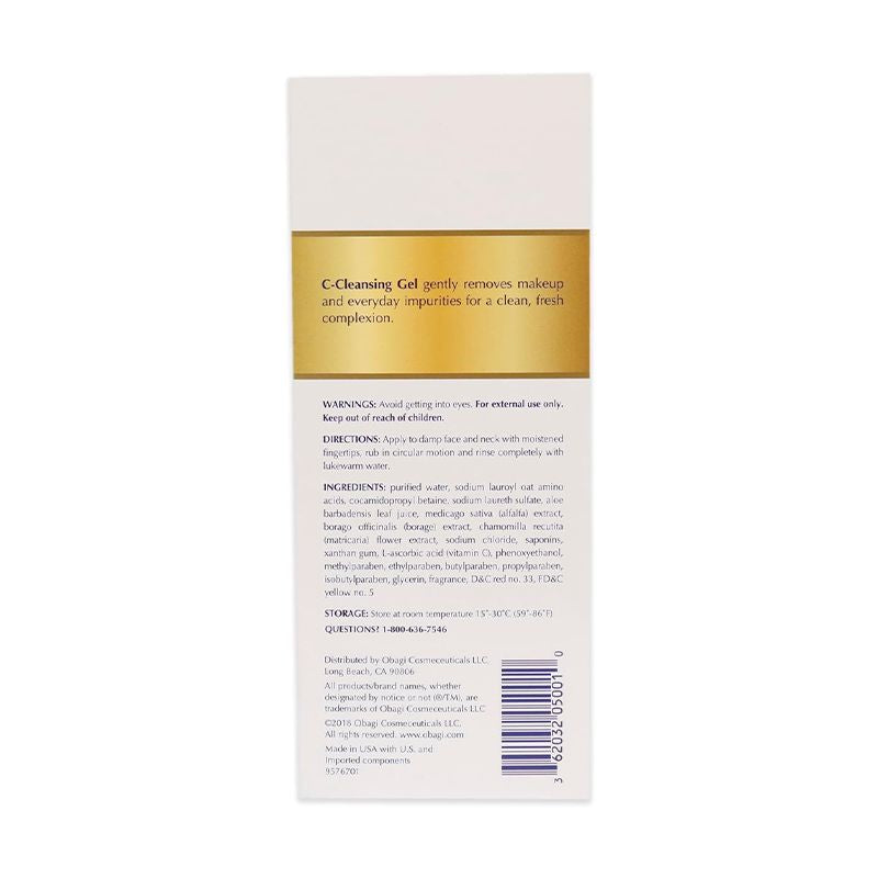 OBAGI-C C-CLEANSING GEL WITH VITAMIN C 177 ml - Shop N Save
