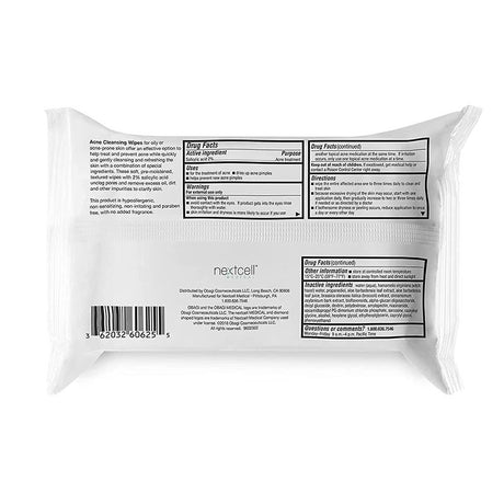 OBAGI ON THE GO CLEANSING AND MAKEUP REMOVING WIPES 25'S EU/CA OBG-051-0 - Shop N Save