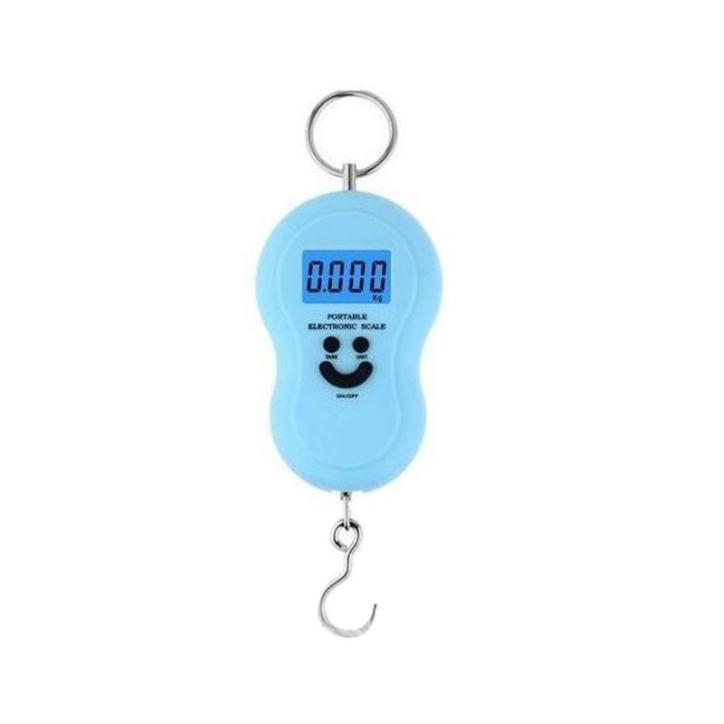 Portable Scale Heavy Duty Hook Food Household Hanging Scale (Blue) .