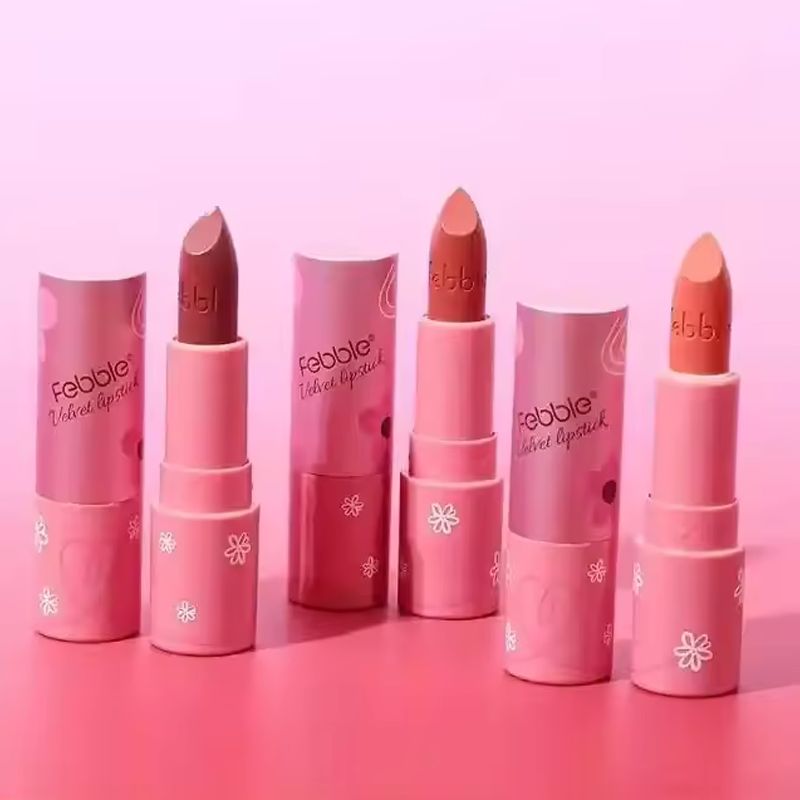 Febble Velvet Lipstick: Luxurious Matte Finish for Stunning Lips 1 pcs (06)